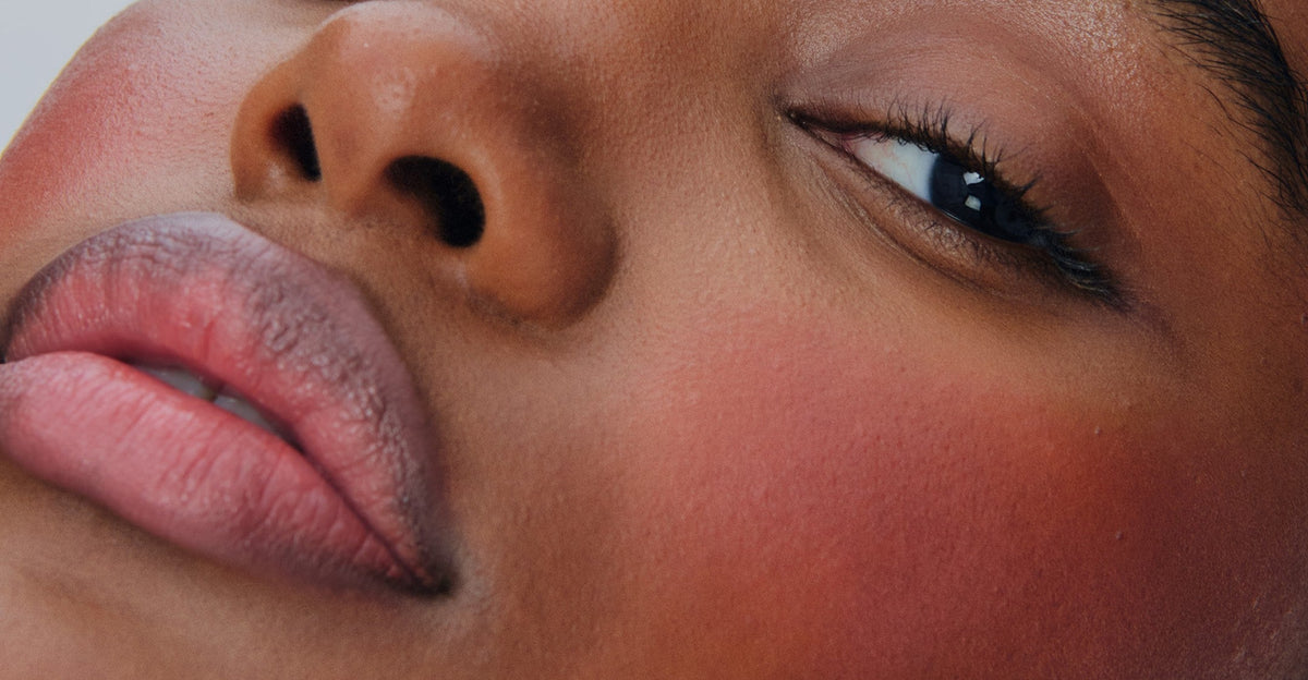 model wears pocket blush freckle